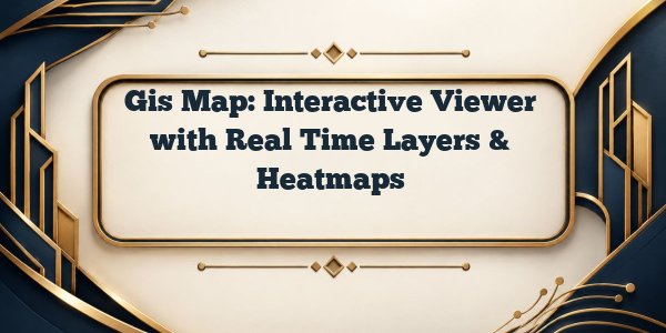 Gis Map: Interactive Viewer with Real Time Layers & Heatmaps